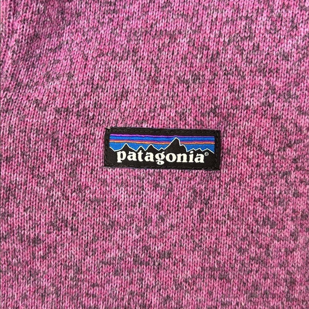 Patagonia Better Sweater 1/4 Zip Fleece Pullover Purple Knit Casual Cozy Fitted - Picture 3 of 13